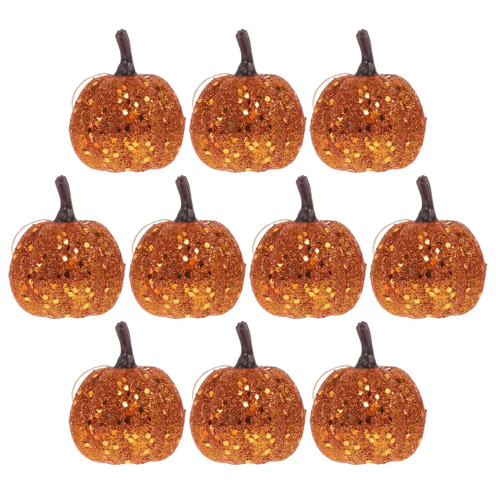 Decorative Pumpkins Halloween Party Fake PumpkinsArtificial Decor Foam Mini Glitter Fake Harvest Fall Table Ornament Hanging