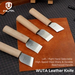 WUTA Professional Leather Craft Cutter DIY Cutting Sharping Thinning Skiving Tool High Speed Steel Blade Right/Left Handed