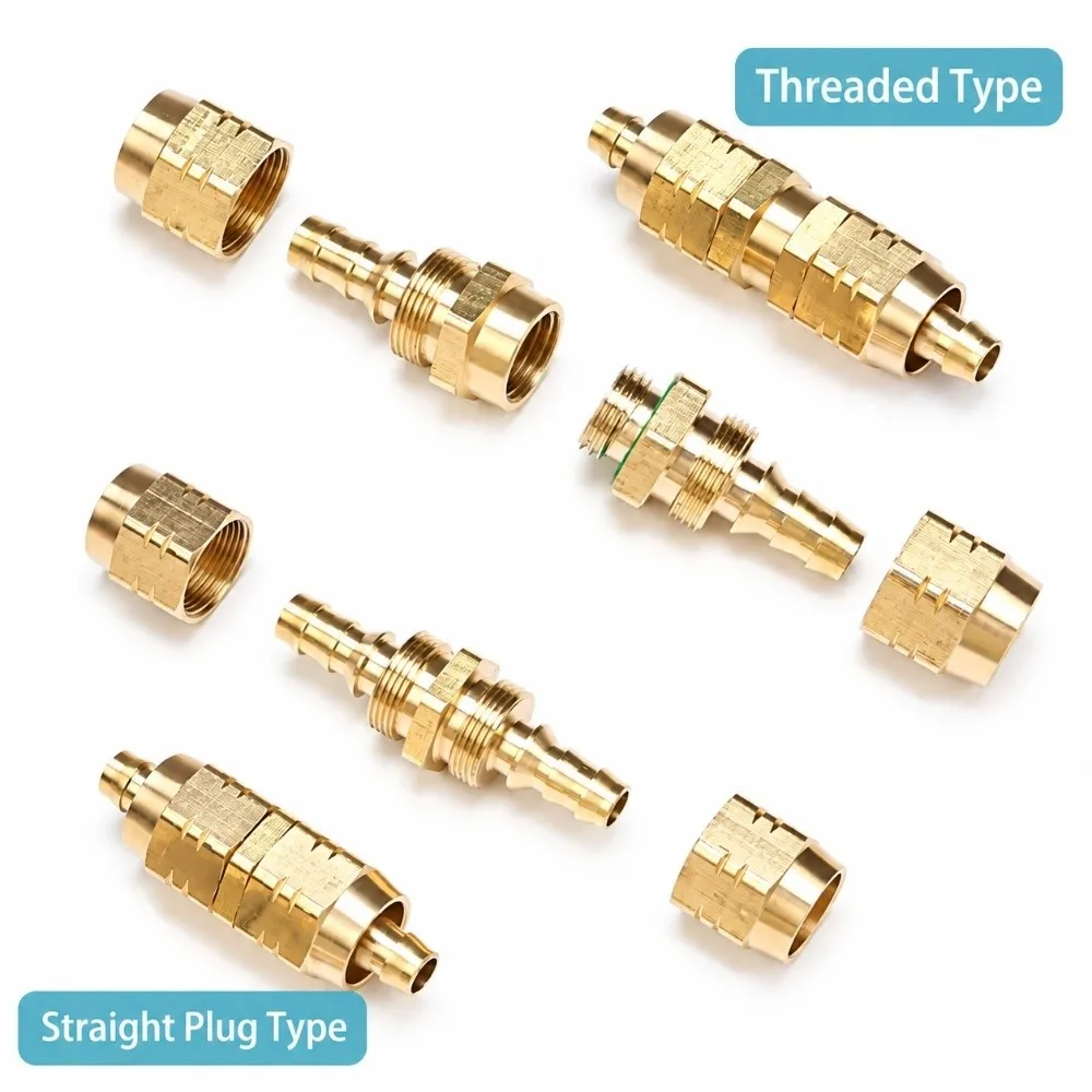 Copper Quick Coupling Connector Detachable Center High Pressure Copper Hose Connector Separable Male Female Dosing Hose Fitting