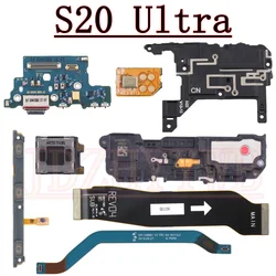 Microphone Antenna Charging Port Board For Samsung S20 Ultra 5G G988 Earpiece Loudspeaker Volume Signal Motherboard Flex Cable