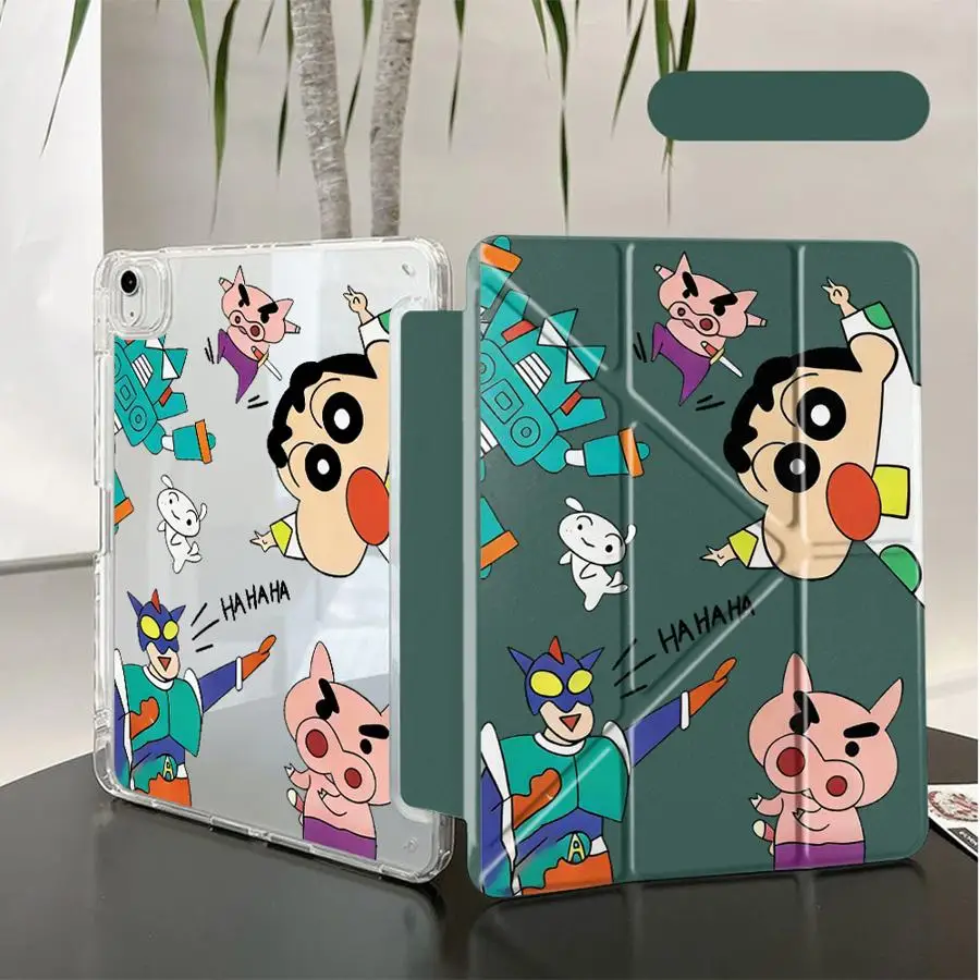 Crayon Shin-Chan Cartoon Tablet Case For iPad Pro 2025 Air 4 5 M3 M2 1 2 M4 11inch Mini 6 7 Pro 11th 10th 9th 8th 7th 12.9inch