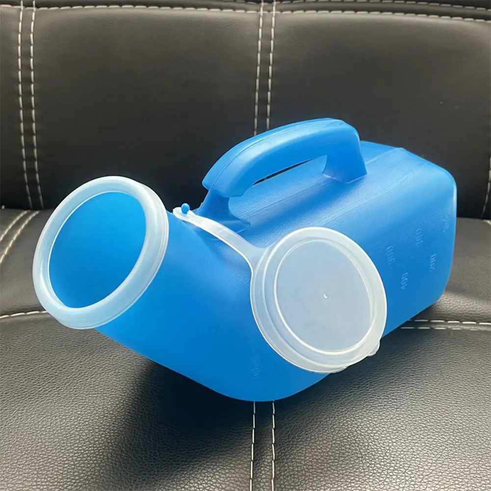 1-5pcs Portable Male Urinal 1200ml Leak-proof with Lid and Handle Reusable for Elderly Bedridden Patients Car Camping Travel