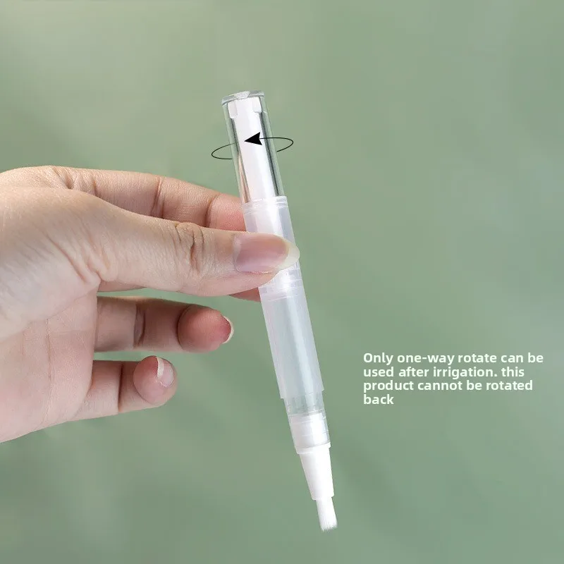 5 قطعة زجاجة إهاب النفط قضيب شفاف تويست القلم السفر حاوية مستحضرات التجميل الدورية إعادة التعبئة فراغ القلم مسمار فارغ