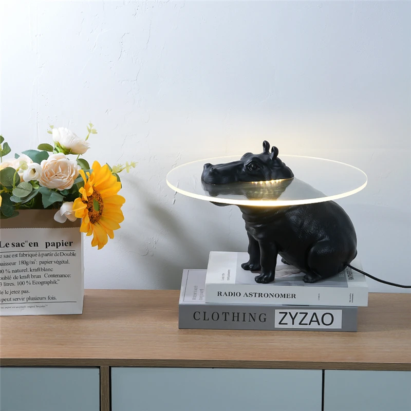 Lava Lamp Desktop - 樹脂カバ LED フロアランプモダンな LED 屋内テーブルライト北欧クリエイティブ動物デスクランプ家の装飾照明器具
