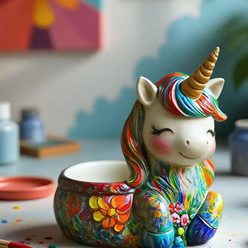 قالب زراعة الحيوانات من السيليكون الفاخر لفن الراتنج الأسمنتي والأواني المزخرفة #3