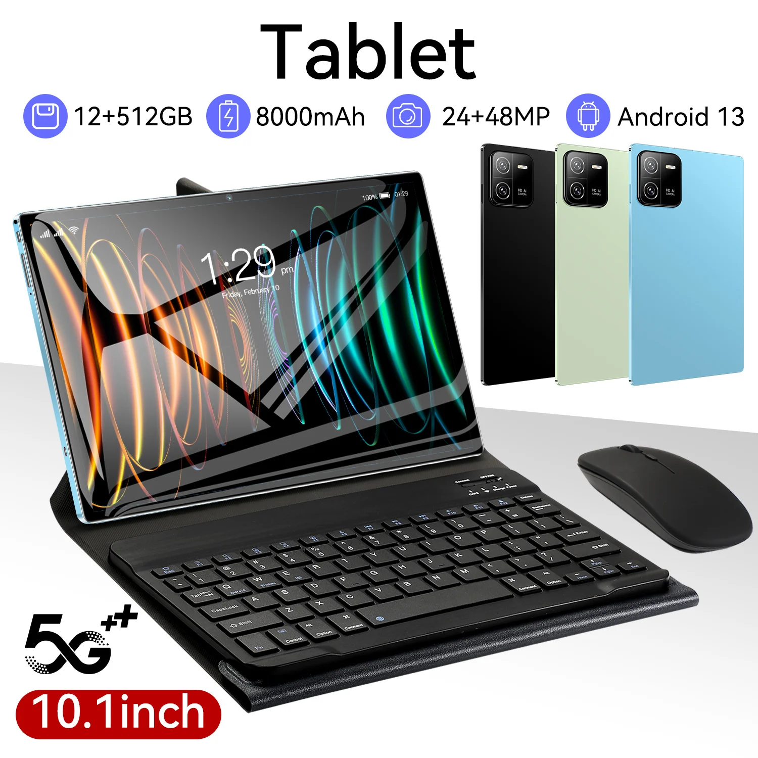 2024 New Pad 6 PRO Tablet Android 14 16GB 1T 11-inch HD Screen 20000mAh 5G Dual SIM Dual Standby GPS WPS WiFi Popular Tablets