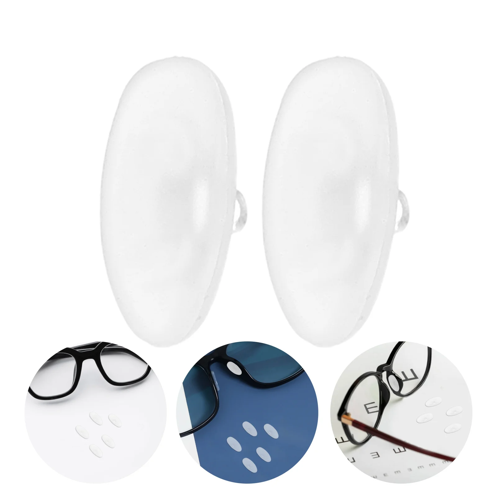 

Soft Silicone Nose Pads for Eyewear Non Slip Design Fits Various Frame Types Enhances Wearing Experience Reduces Irritation