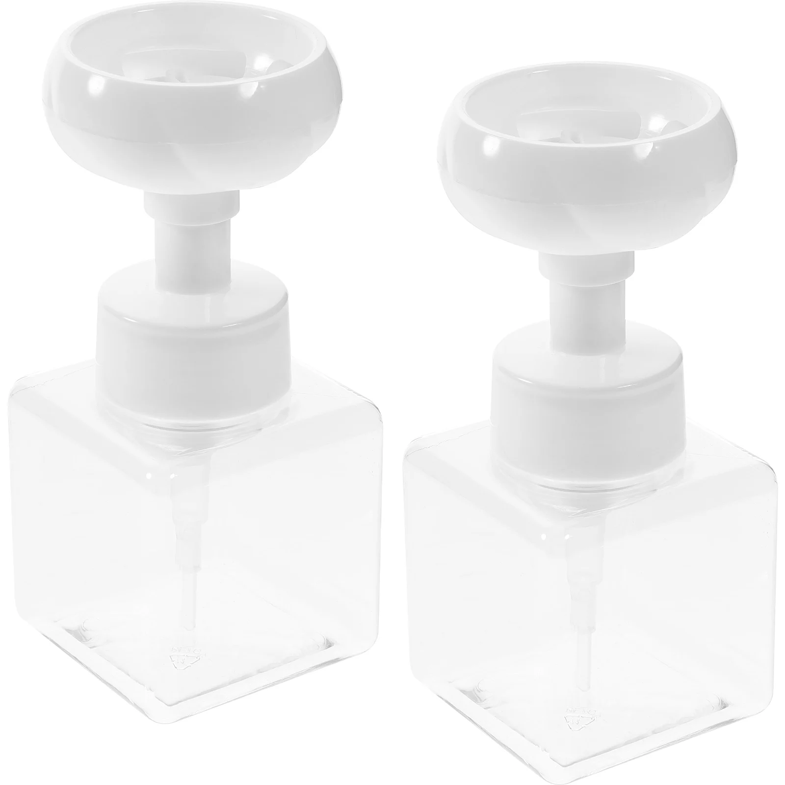 

2 Pcs Push Sparkling Bottle Hand Soap Pump Dispenser Shampoo Bottles Liquid Bath Cute Reusable Bottled Travel