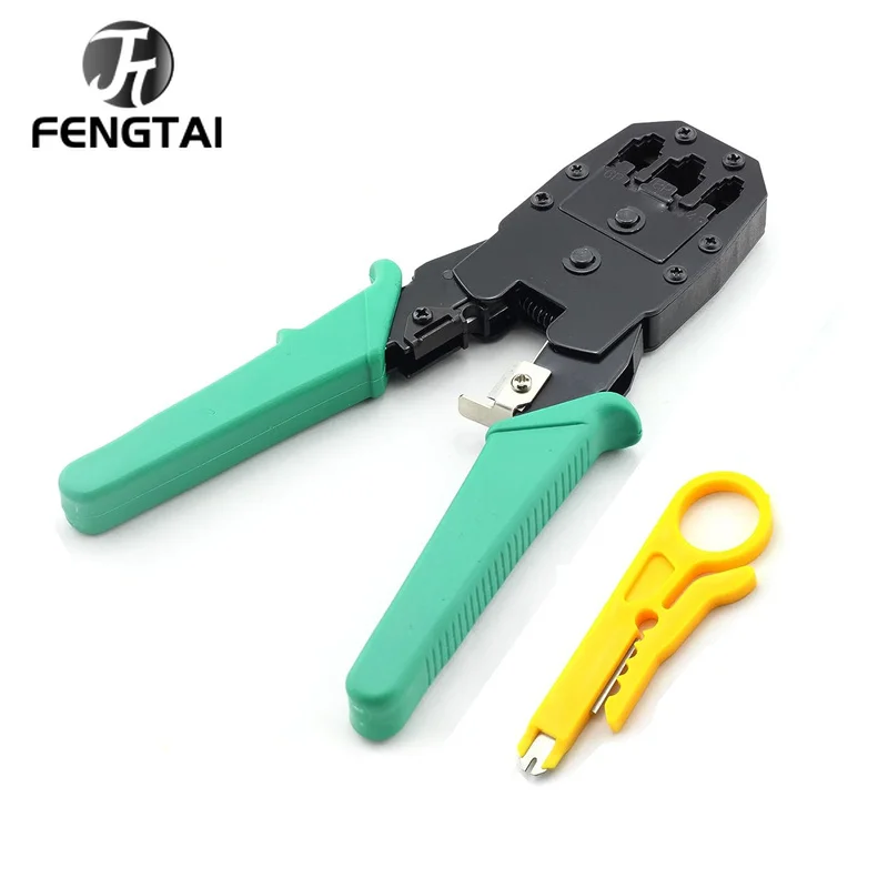 

FT rj45 crimper RJ11 RJ45 Crimping Tool Ethernet Network LAN Cable Crimper Cutter Stripper Plier for 6P 8P RJ-11/RJ-12 RJ-45