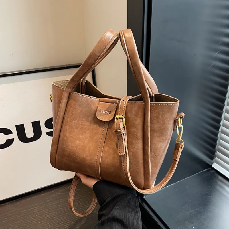 Bolsos cruzados Vintage para mujer, bolso de cubo de moda, bolsos de diseñador de lujo, bolsos de hombro para mujer