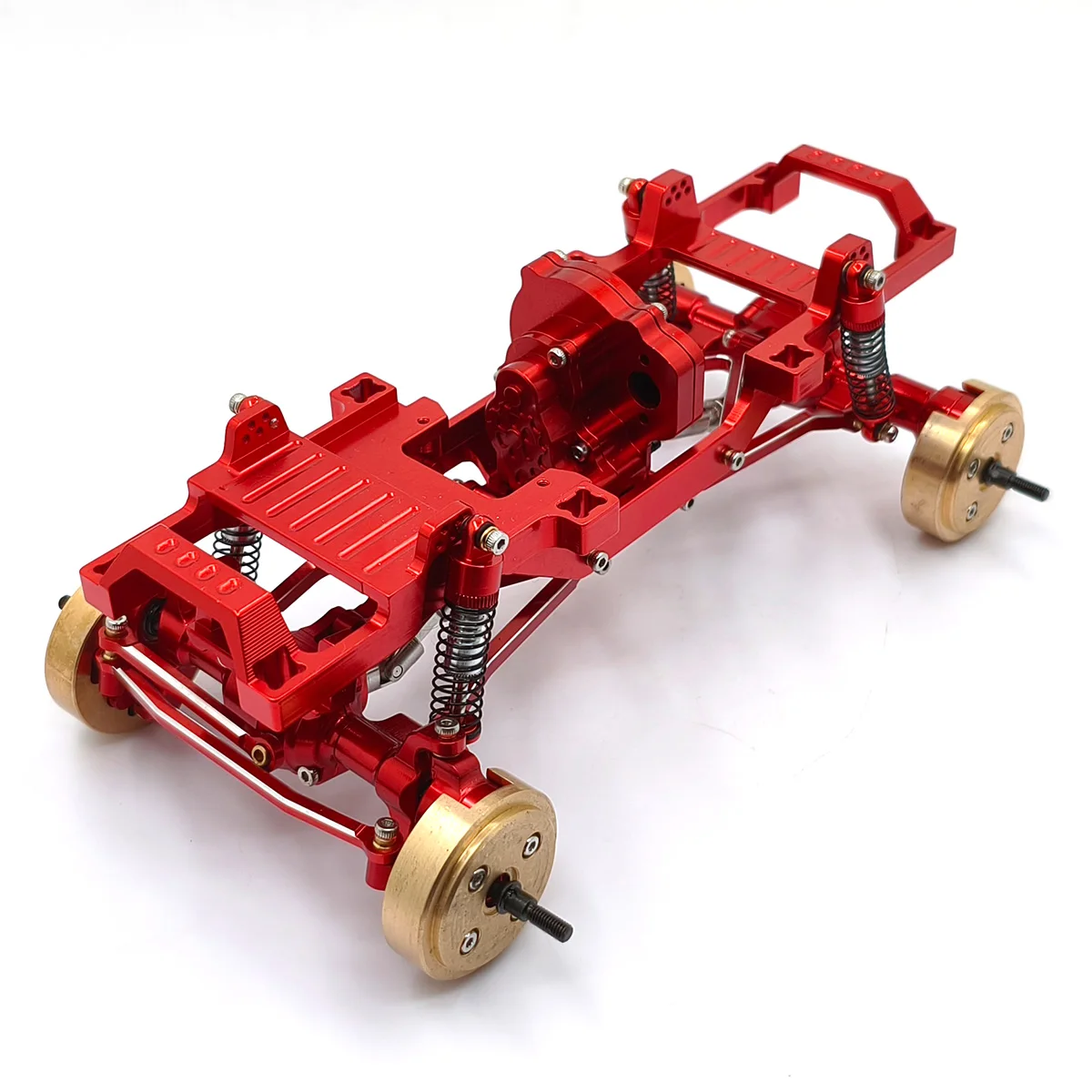 RC Car Dual Speed Gearbox Full Metal Frame Fit For FMS 1/24 XiaoQi FCX24 Modified Remote Control Car Parts