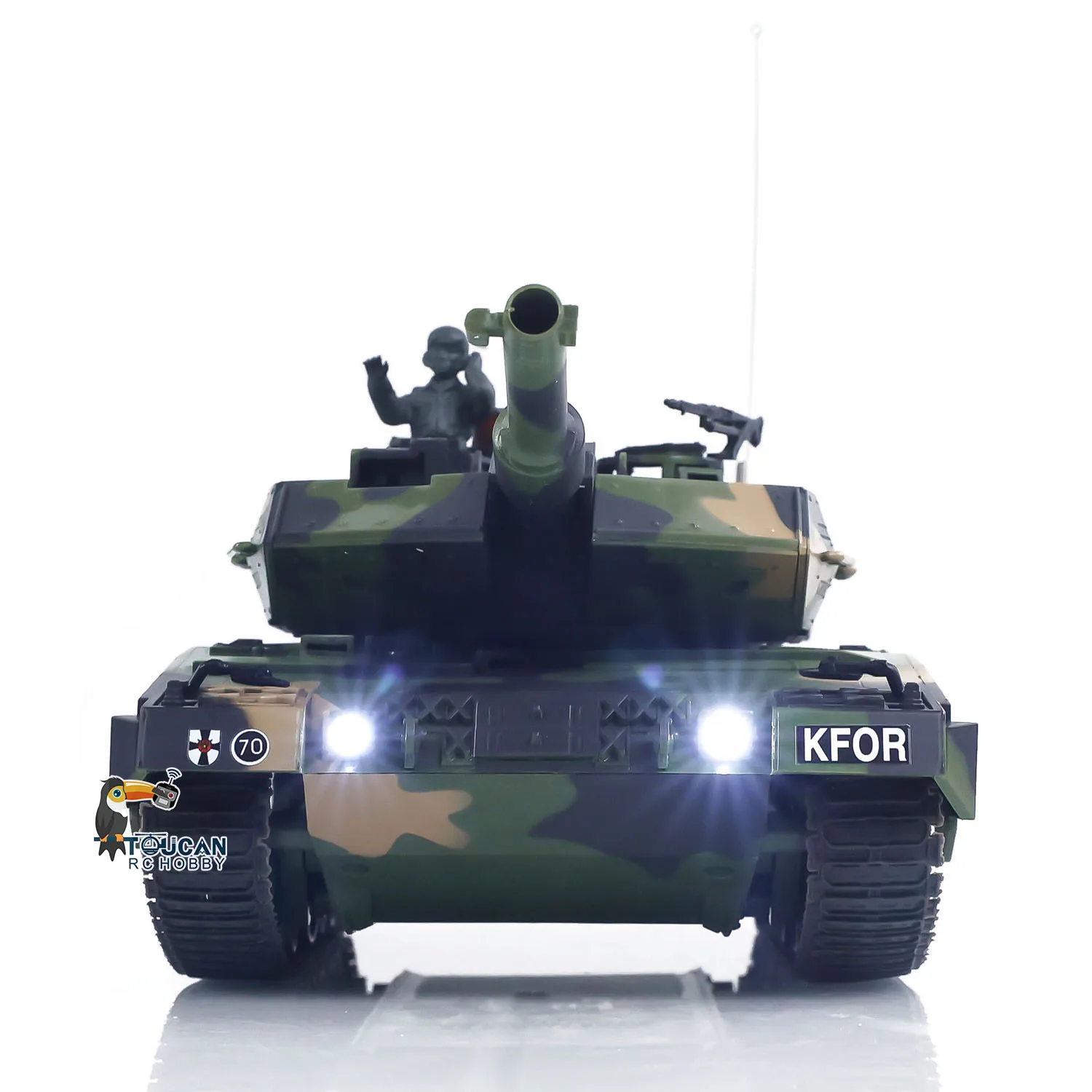 Heng Long 3809 1/24 Mini réservoir RC Leopard2A5 télécommande modèle de char de combat BB infrarouge bataille Panzer véhicule modèle de voiture jouet