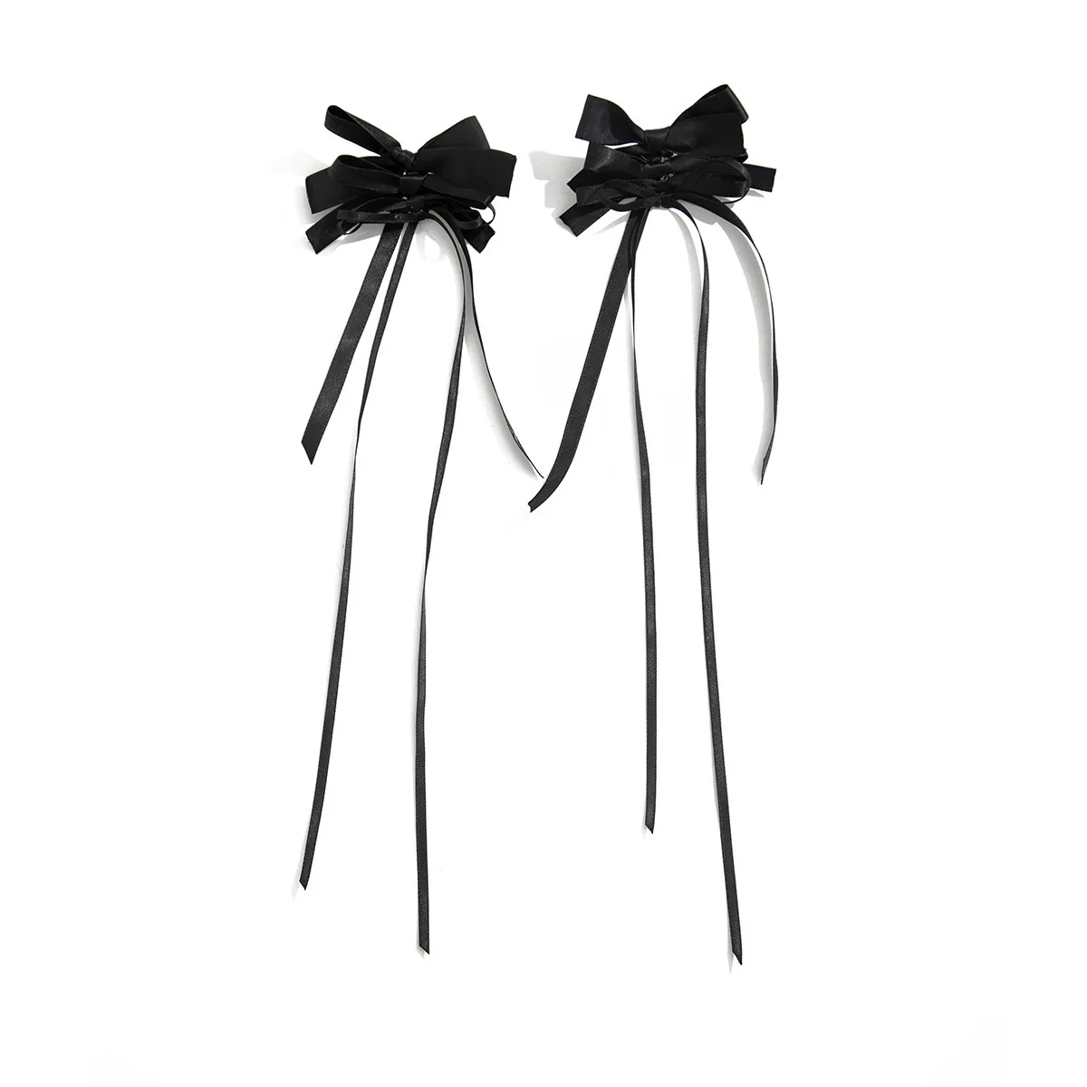 

Длинные серьги с бантом Sweet Rose Ins Ballet Sle Ribbon, четырехслойные украшения для ушей с узлом, модный сплав для женщин