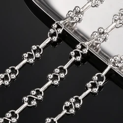 New Stainless Steel Bead Chain For Jewelry Making Accessorie Handmade Chains 8-Word Shaped Necklace Men Women Bracelet Wholesale