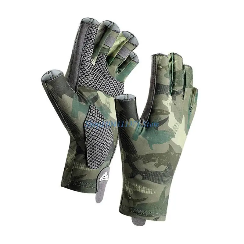 

P9FC Breathable Antislip Cycling Gloves Sports Gloves Men Fingerless Fishing Gloves For Sports, Outdoor, Fishing, Cycling