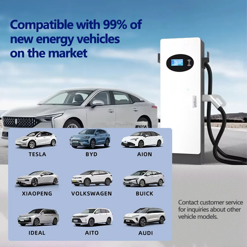 Factory Direct OEM&ODM New 40kw/60kw Double DC Charging Pile 7-inch Touch Screen for Home Commercial Smart EV Car Charger