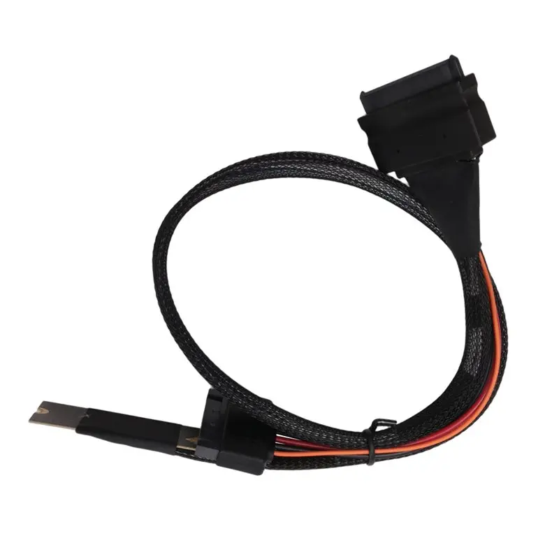 AEE7-M2TO8639 M.2 M-Key To U.2 SFF-8639 Adapter Cable With SATA 15-Pin Female Connector