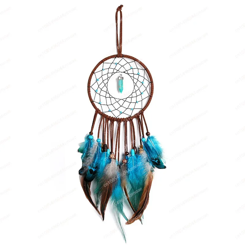 Dream Catcher Pendant Wind Chimes DIY Handmade Material Bag, Mori Room Feather Wall Decoration Birthday and Holiday pendant