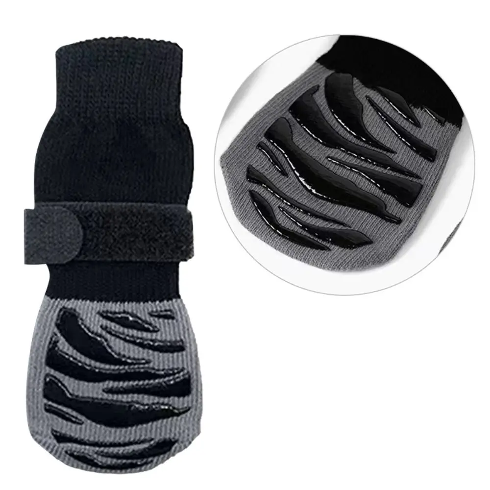 4PCS High Quality With Straps Dog Socks Anti Slip Comfortable Pet Socks Dog Accessories Dog - Image 4