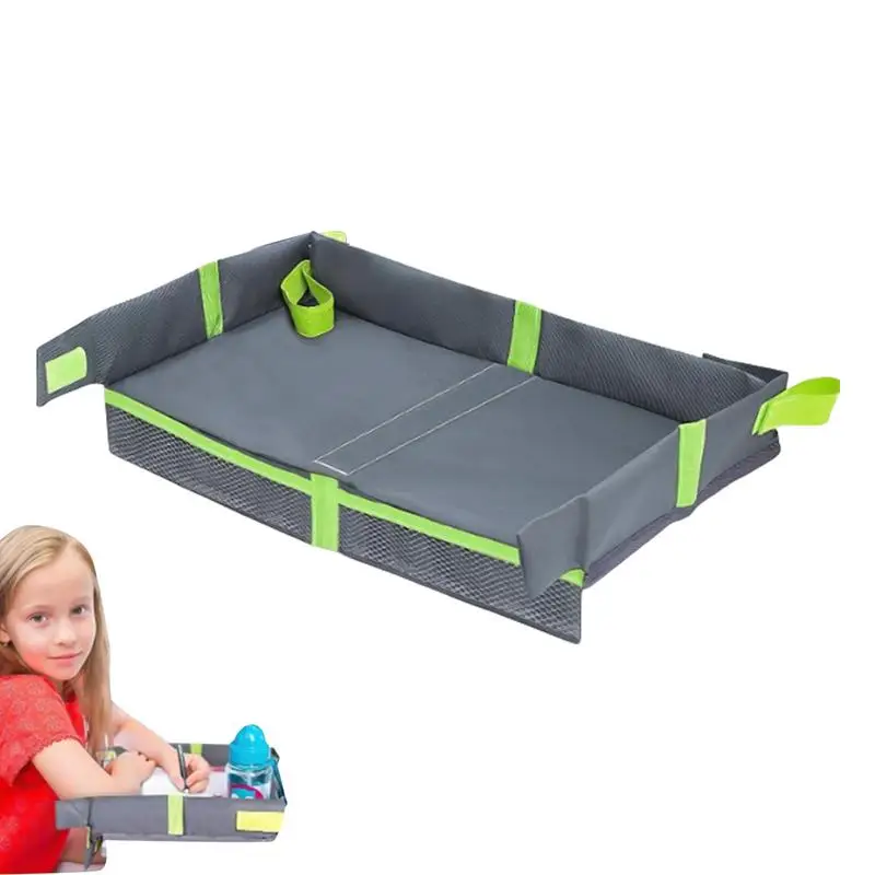 Car Seat Tray For Kids Travel Folding Kids And Adults Travel Tray Cover Lightweight Travel Tray For Kids Car Seat Airplane Must