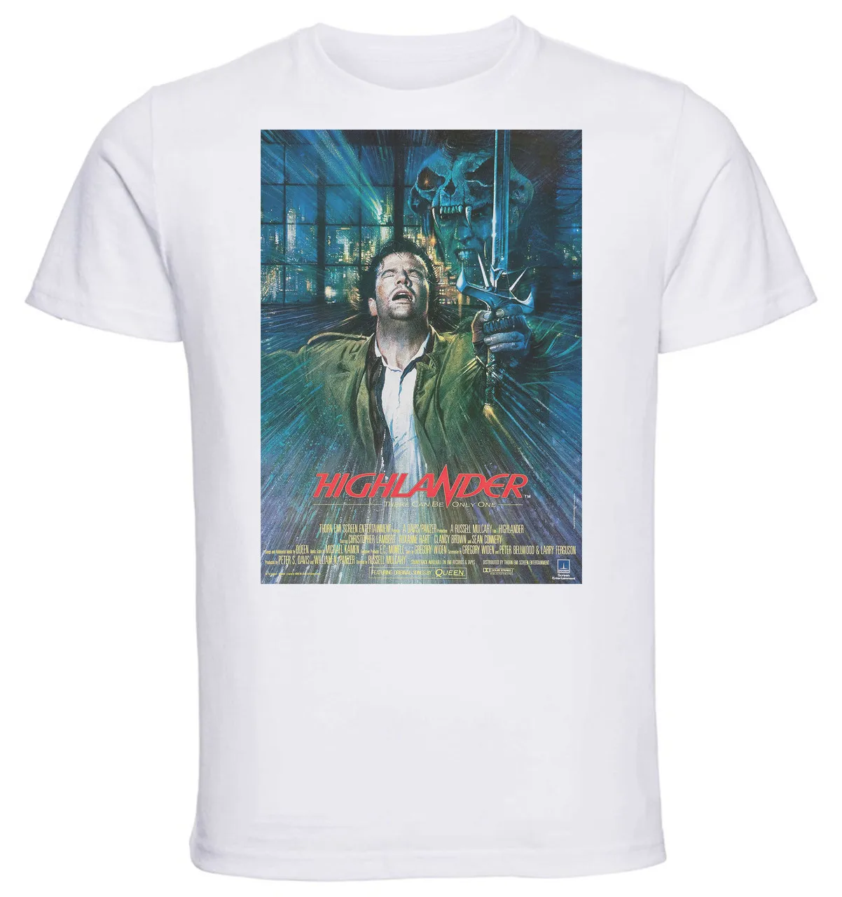 

T-shirt Unisex - White - Playbill Film - Highlander