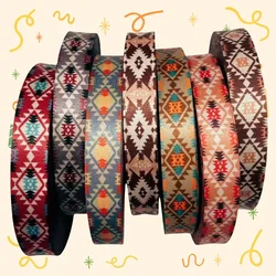 2 Meters 38mm Nylon Webbing Ribbon Printed Tape Belt Strap Dog Pet Collar Leash Rope Band for Sewing Clothes Accessories