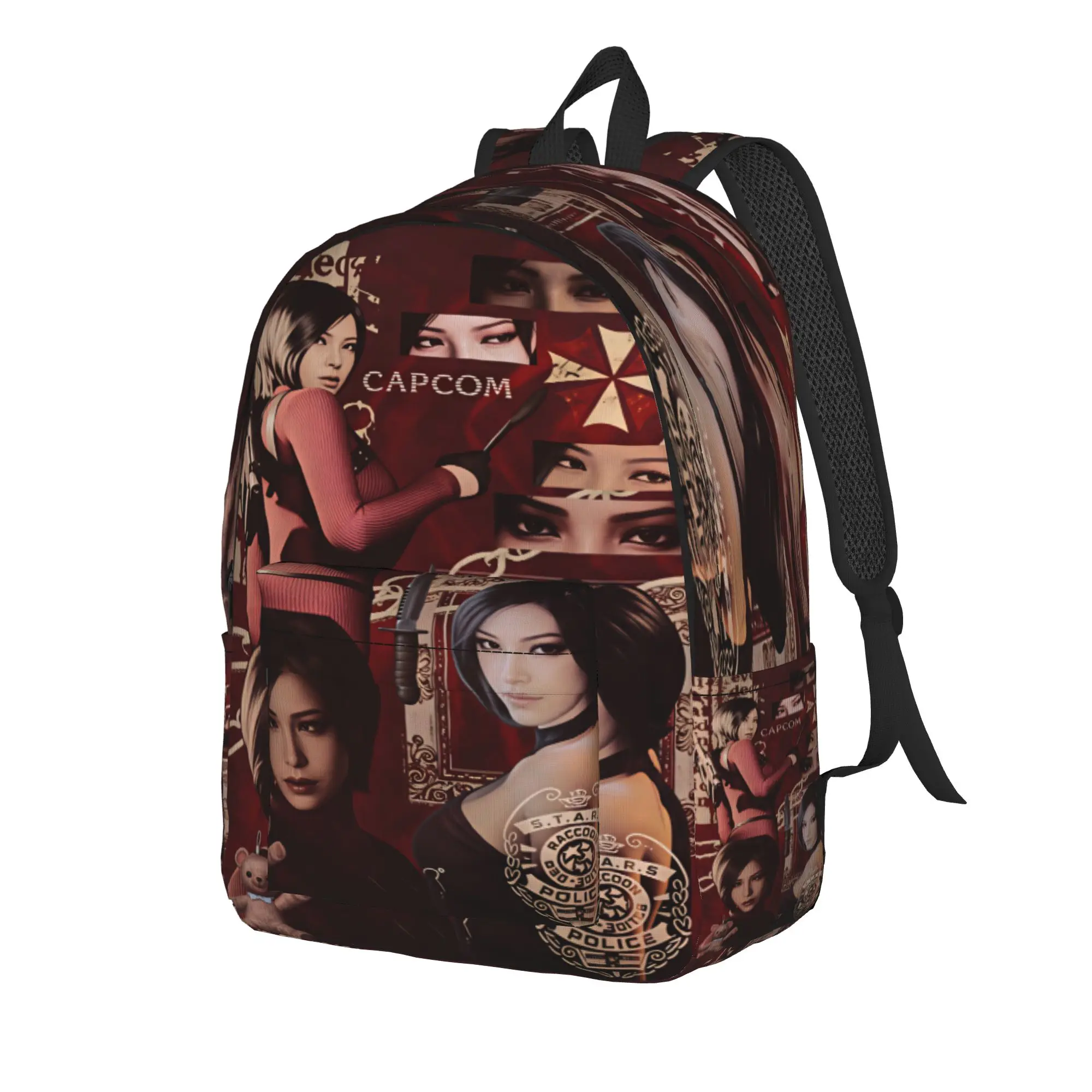 Ada Wong Resident Evil Backpack  Women Polyester Daily Backpacks Lightweight Cool High School Bags Rucksack