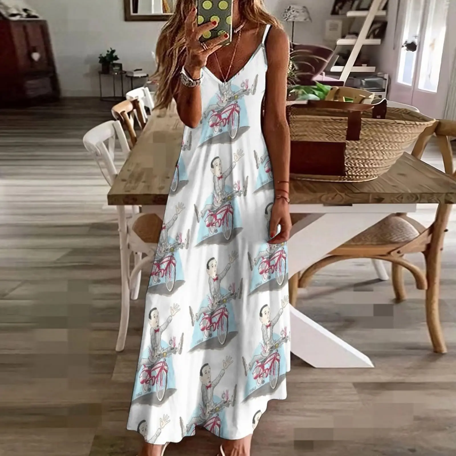 Pee Wee Herman Sleeveless Dress dresses korean style women dresses