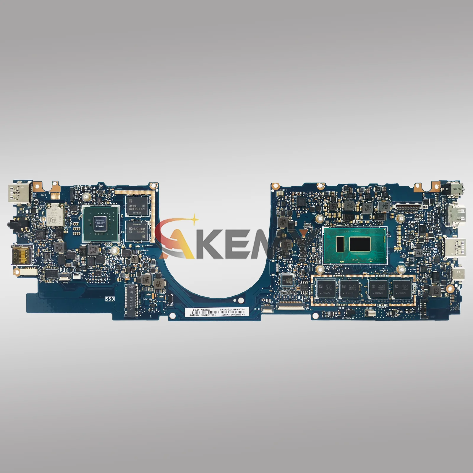 UX331UN Laptop Moederbord Voor ASUS ZenBook UX33UAL UX331 U3300U BX331U UX33UN Moederbord W/I3 I5 I7 CPU 100% testen OK snel schip