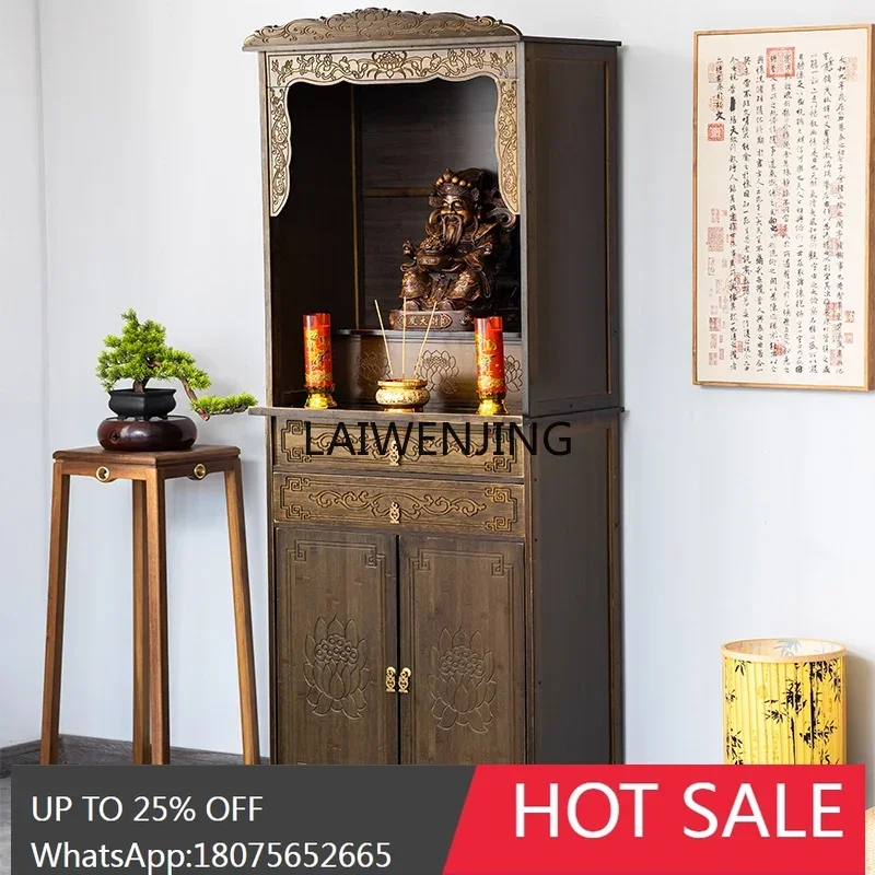 SGF Home Simple Living Room Shentai Standing Cabinet Buddha Statue God of Wealth Sacrifice Table