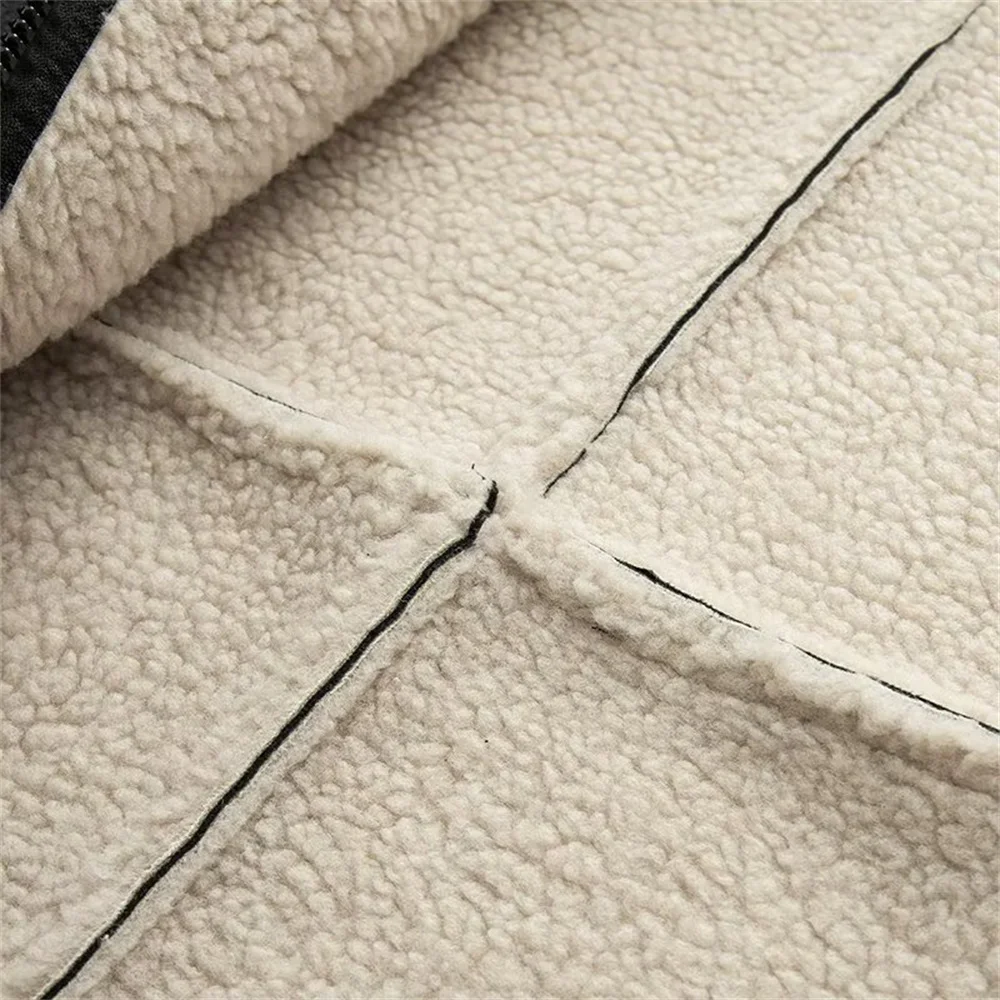 women's new European and American style French fashion cashmere leather fur collar composite jacket jacket