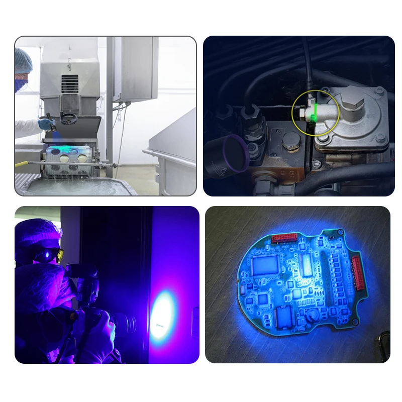 Tank007 Non Destructive Testing 365nm Uv Flashlight Uv Ndt Torch BlackLight Led Industrial Inspection Ultraviolet Flashlight