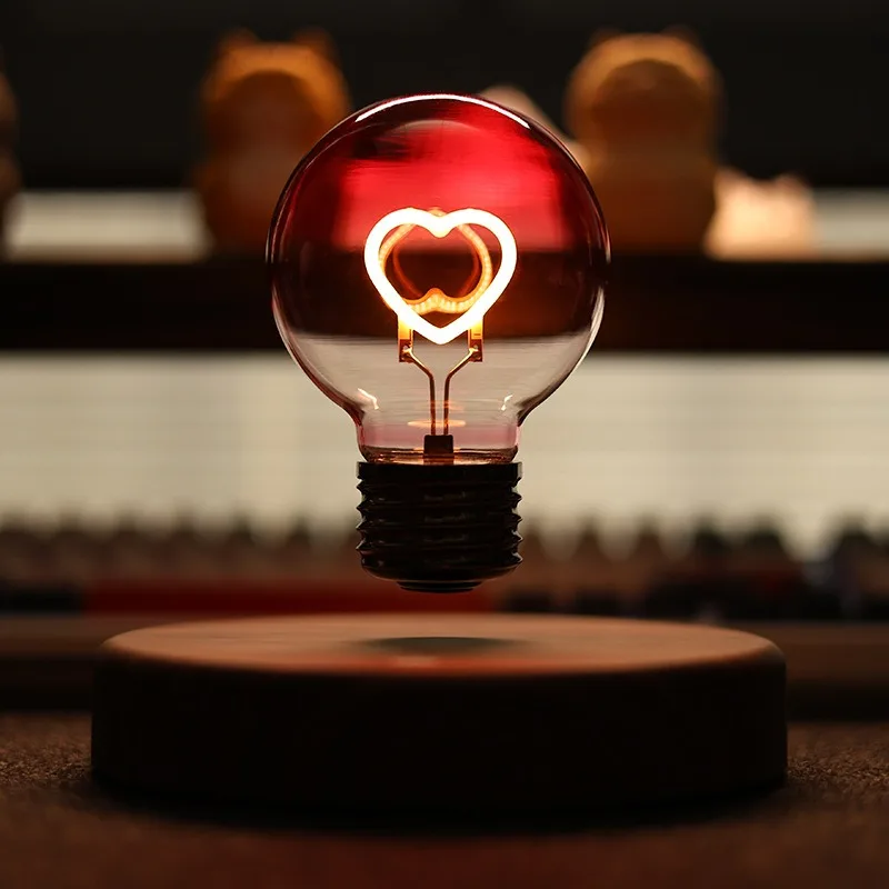 Maglev love light bulb birthday confession gift desktop ornament creative night light