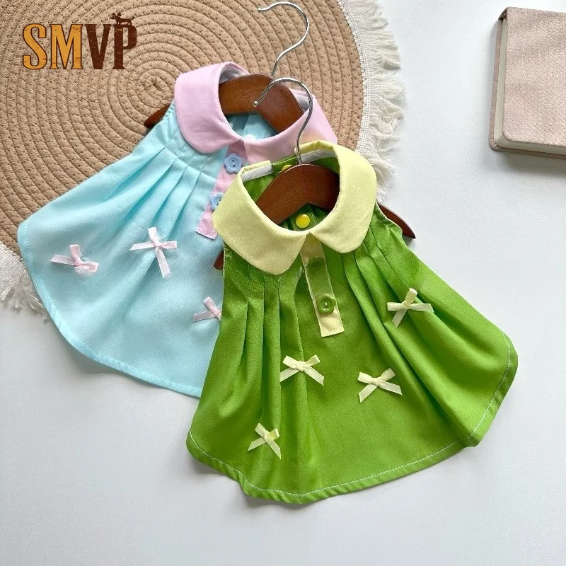 vestido-de-verano-sin-mangas-para-mascotas-con-bloques-de-color-cuello-peter-pan-mini-lazo-decorativo-plisado-atuendo-de-princesa-adorable-para-perros-pequenos-y-gatos