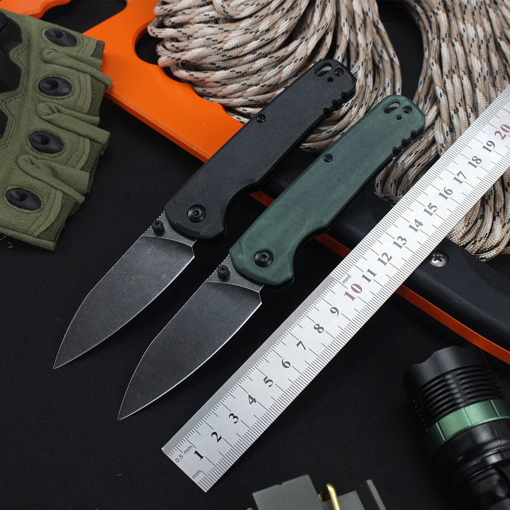 New KS 6105 Folding Pocket Knife D2 Steel Blade EDC Outdoor Camping Hiking Survival Tactical Knives for Men Utility Hand Tools