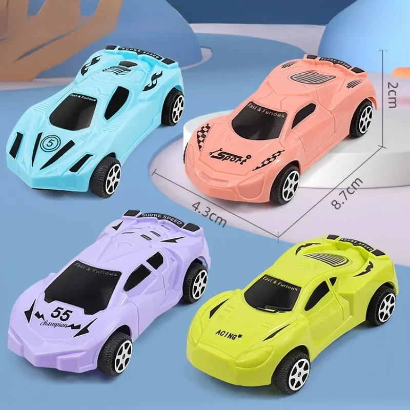 1pcs Plastic Durable Pull Back Racing Cars Inertia Toy Car Cognition Return Vehicles Toy Anti-collision for Kids Children