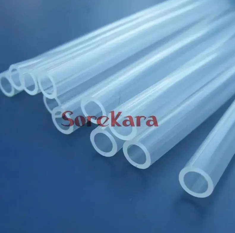 2x4mm 3x5mm 4x6mm 5x7mm 6x9mm 8x10mm 8x12mm 10x14mm 12x16mm Translucent Silicone Tubing Food Grade Rubber Tube Hose Medical