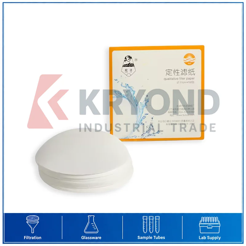 Qualitative Filter Paper Circular Medium Speed Round 7cm 9cm 11cm 12.5cm 15cm 18cm 100pcs Pack Application Series Pack Set Lab