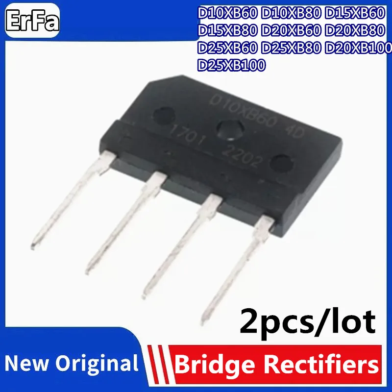 2pcs D15XB60 D15XB80 D10XB60 D10XB80 D20XB60 D20XB80 D25XB60 D25XB80 D20XB100 D25XB100 induction cooker Bridge Rectifiers