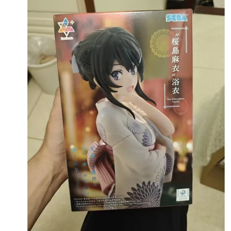 

В наличии: Оригинальная фигурка SEGA Seishun Buta Yarou Сакураджима Май в юкатах, новая, в коробке, коллекционная модель персонажа аниме, украшение.