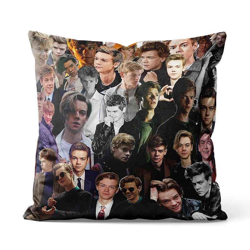 

Gaslight Gatekeep Girlboss Thomas Brodie Sangster Throw Pillow Covers Cushion Cases Pillowcases for Sofa 45cm x 45cm