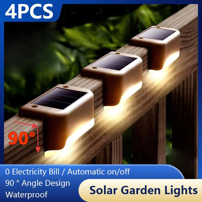 2025 90° Angle Solar Garden Light Decorative Wall Lights Outdoor Corner Mood Lamp Lawn Night Lamp Step Garden Decoration Outdoor