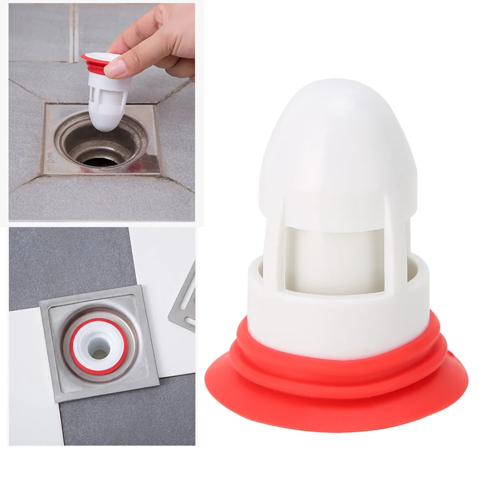 2 Pack Anti-Odor Floor Drain Core Odor-Proof Anti-Blocking Drainage Accessory Fits 1.5''-2'' ID Pipes Anti-Clogging Hair Catcher