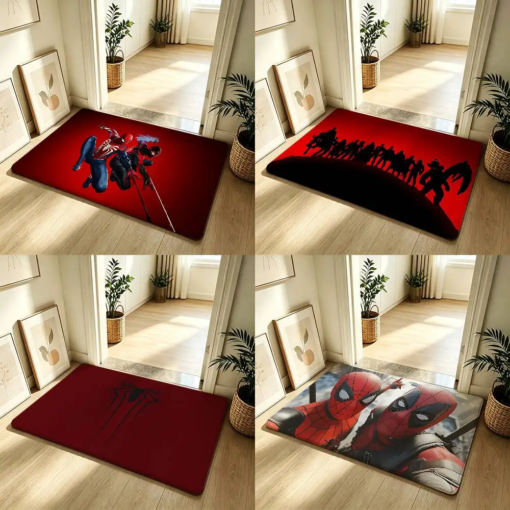 Cool S-Spider-Mans Carpet Bathroom Anti-slip Mat Door Mat Home Decoration Mat Entrance Door Mat Scratch-resistant Door Mat