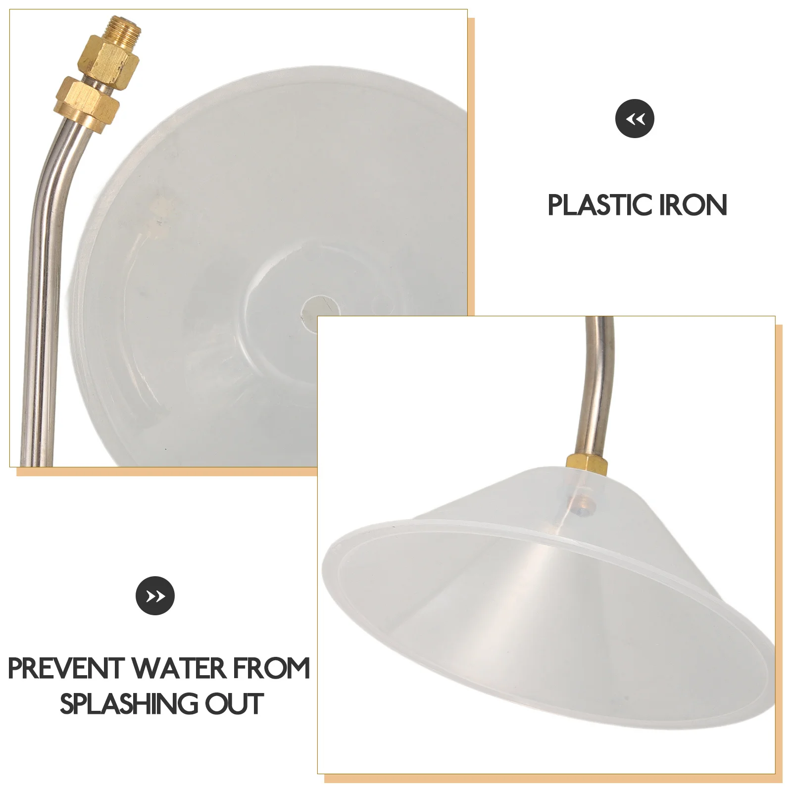 

1 set 1 Set Of Fan Nozzle Splash Guard High Pressure Washer Accessory Durable Iron Plastic Material Car Household Cleaning Water