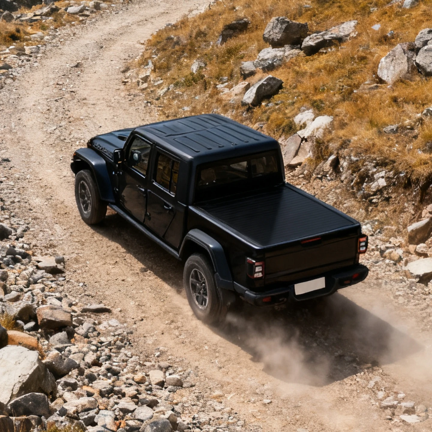 2025 For Jeep Gladiator Waterproof 4WD Offroad Lockable Aluminum Alloy Bed PICKUP Truck Tonneau Cargo Cover New Roller Lid