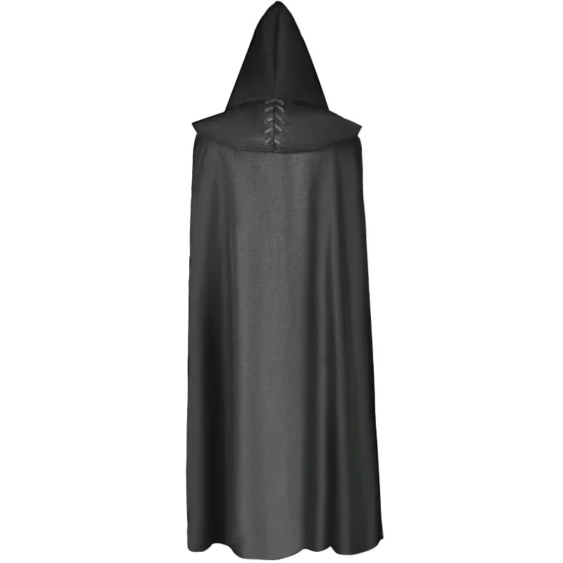 Medieval Hooded Cape Gothic Costume Halloween Devil Wizard Cape