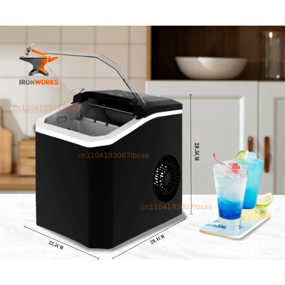 self cleaning commercial party bar home portable counter top bullet shape ice cube maker making machine