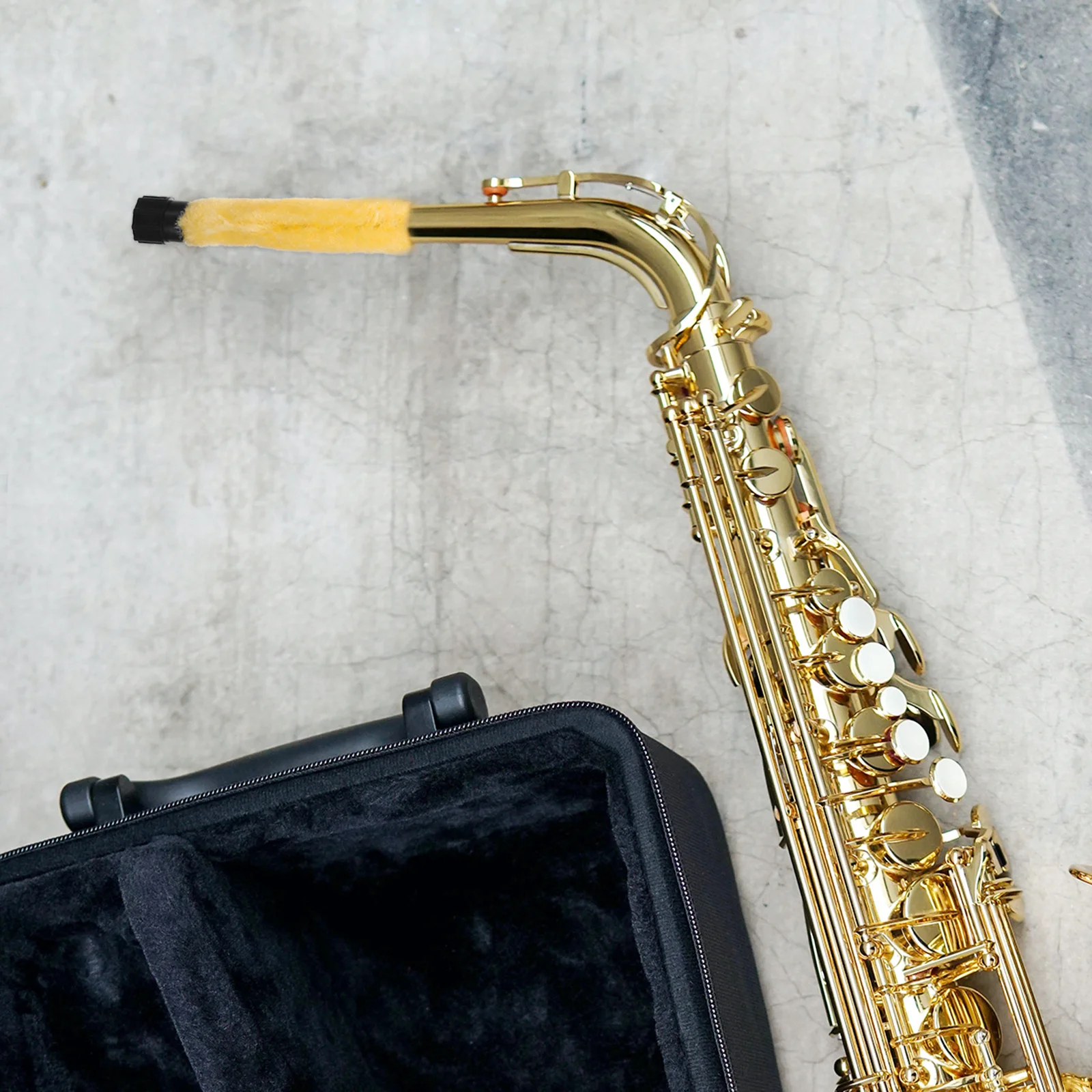 Brosse de nettoyage de Saxophone professionnelle, 2 pièces, fil de coton Durable, nettoyeur de soins de Saxophone, accessoire pratique, brosse de Saxophone