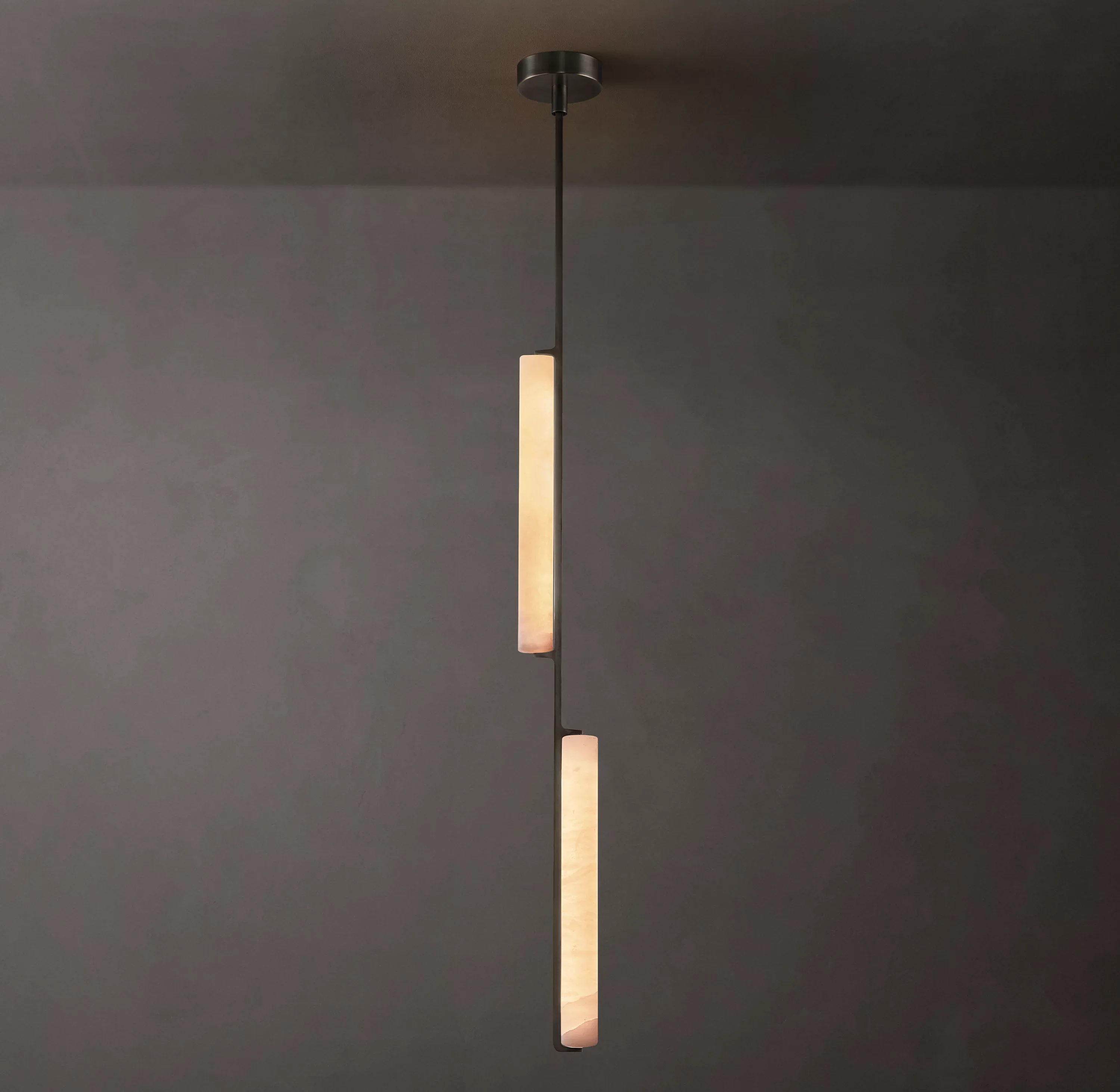 Build Your Home With Our Natural Alabaster Black American LED Marble Chandelier Lighting Lustres Hanging Lamps For Living Room